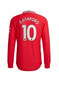 Manchester United Marcus Rashford #10 Fotballdrakt Hjemme Klær 2022-23 Lange ermer